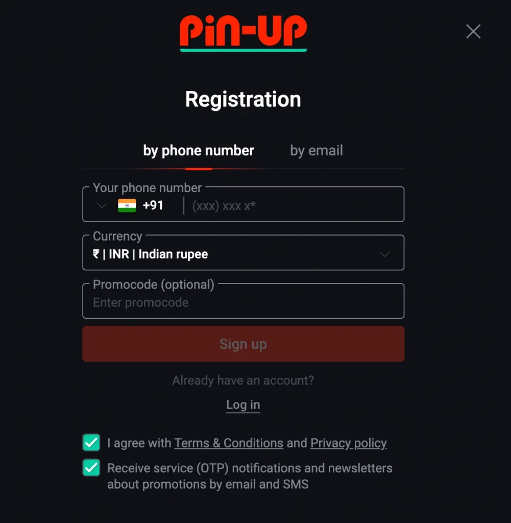 PinUP: Registration